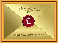 All Oscar nominees will receive a  delectable South African chocolate bar wrapped in this golden envelope.