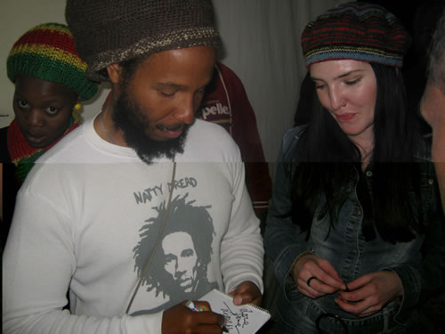 Josie Field with Ziggy Marley