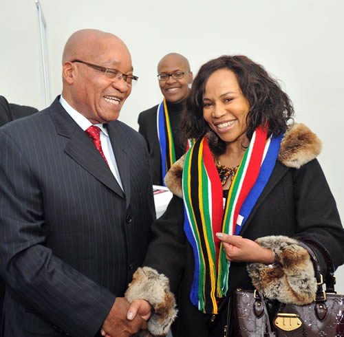 Zuma and Dr Precious Moloi Motsepe