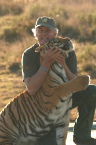 John Varty and Tiger