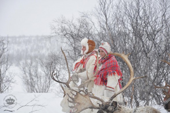 Princess Charlene and Prince Albert II in Lapland