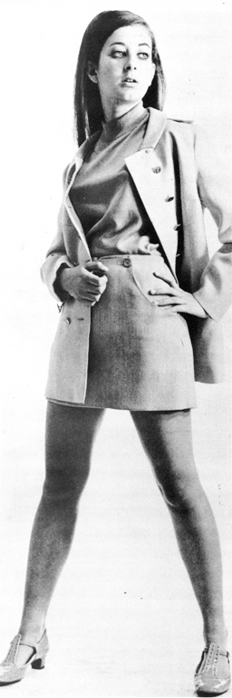 Lana modeling for the Sunday Times as a teenager in the '60s