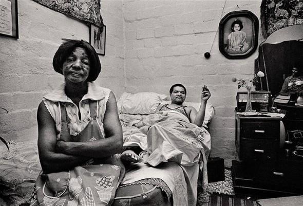 Stroke victim and his wife, Manenberg, near Cape Town, 1976