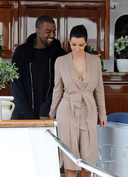 Kanye West & Kim Kardashian in Cannes