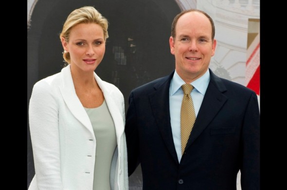 South Africa's Princess Charlene in London with Prince Albert