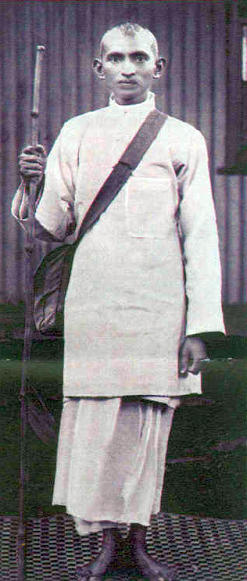Gandhi as a young activist. 