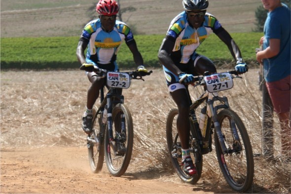 Rwandan riders competing in the Epic Prologue on Sunday , the world’s biggest and toughest MTB event that takes place over 8 days.