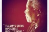 South African former president Nelson Mandela