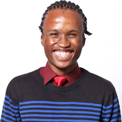 At the age of 22, Wandile Mabanga is writing his MSc dissertation in quantum gravity. “I’m constantly asking myself different questions, challenging my mind to see if I can get answers," he says.  (Image: Allan Gray Orbis Foundation)  