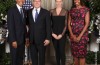 The Monaco royal couple and American President and First Lady