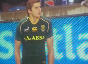 Springbok rugby player Patrick Lambie