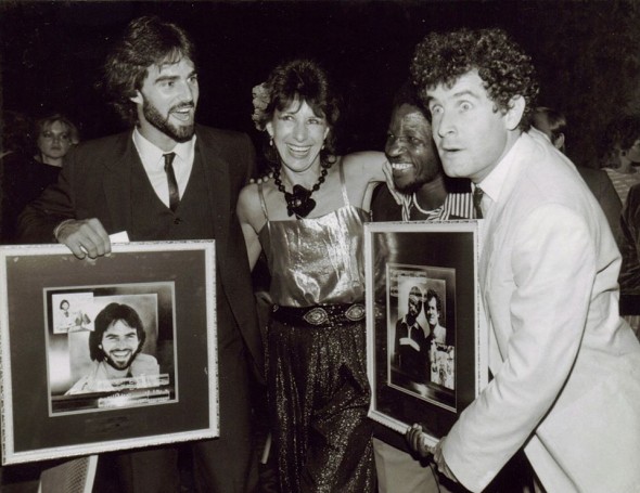 Pierre with Dawn Lindbergh and Johnny Clegg in the '80s
