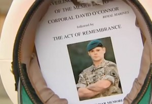 Inside his hat, Craig Buchanan carried a picture of the corporal who lost his life on the patrol.