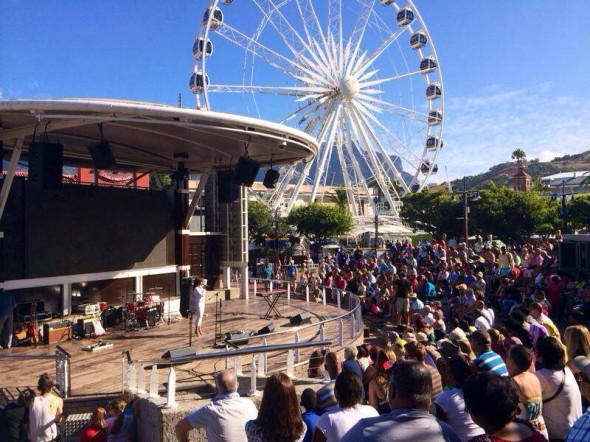 Filipa performs at the V&A Waterfront Amphitheatre