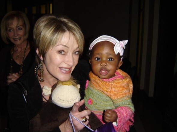 Kenya Grace as a baby with mom Kym Richards