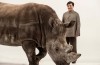 Jackie Chan and Spike the Rhino