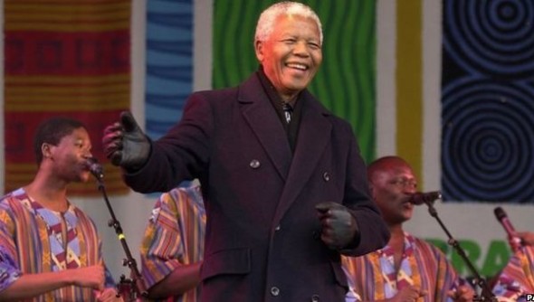 "It is music and dancing that makes me at peace with the world." – Nelson Mandela (Image: BBC) 