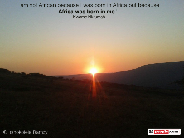 Africa was born in me