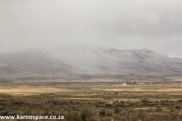 The isolation of a Karoo farm in a snowfall - just like parts of Montana, USA.