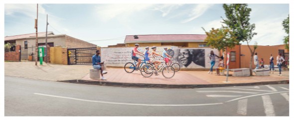 Cycling through Soweto