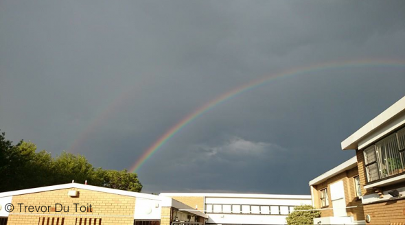 A double rainbow over Edenvale