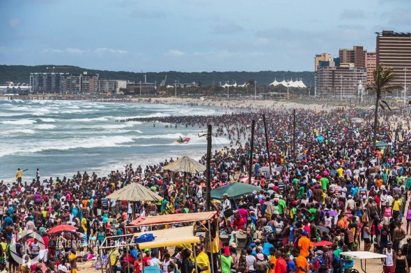 Durban Beach New Year 2015