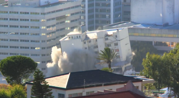 Tulip Hotel Demolished in Cape Town, South Africa
