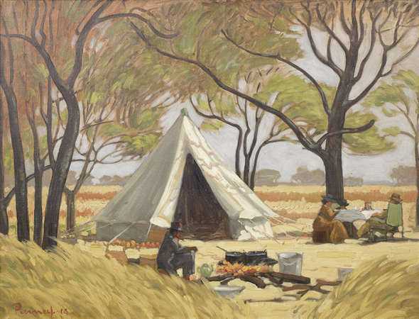 Pierneef's “The Bush Camp of Anton van Wouw, Rooiplaat”