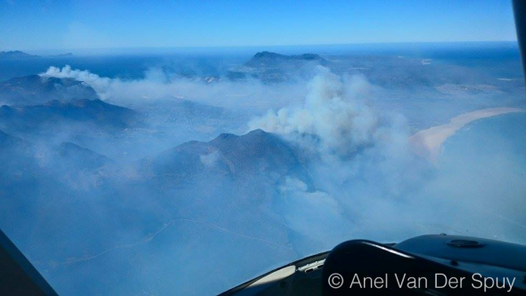 Cape Fire from the air. Photo: Anel Van Der Spuy