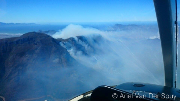 Cape Fire from the air. Photo: Anel Van Der Spuy