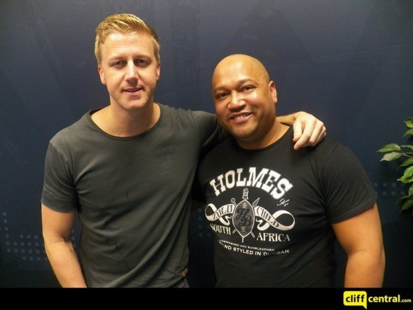 Eusebius McKaiser (right) seen here with Gareth Cliff from Cliff Central.