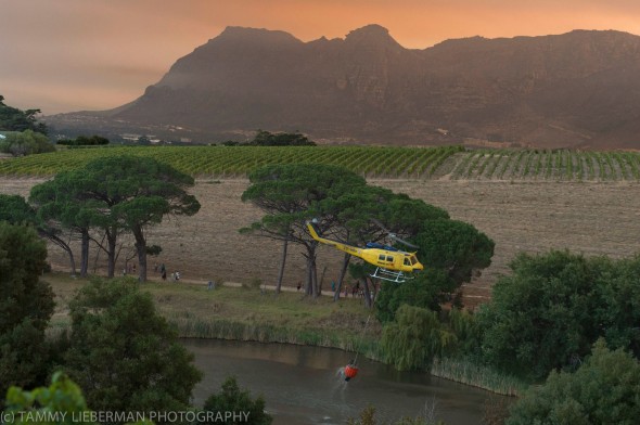 #CapeFire helicopter