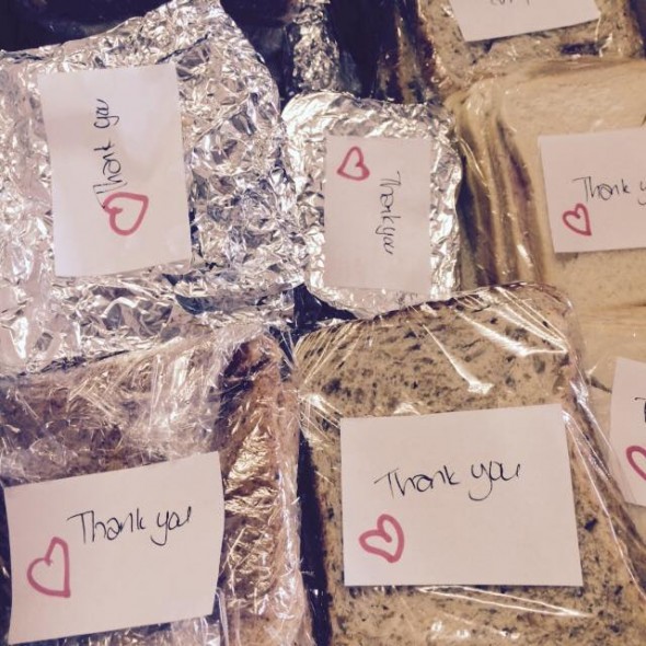 Thank you sandwiches from Cheryl Ann Carrick‎