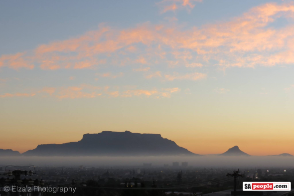 Mist over Cape Town