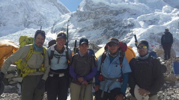 The SA Team leaving Base Camp this morning. Photo: FB/SeanWisedale