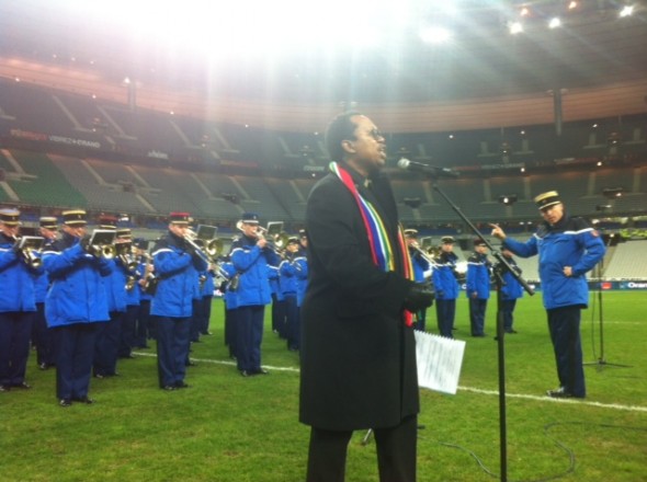 SA's 1st Professional African Opera Singer Performs at historic match