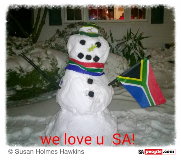 Snowman - we love you South Africa