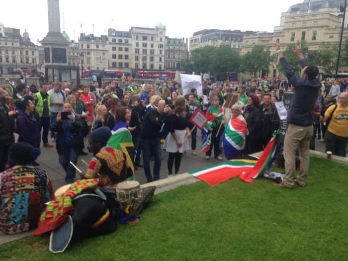South African March in London 2015