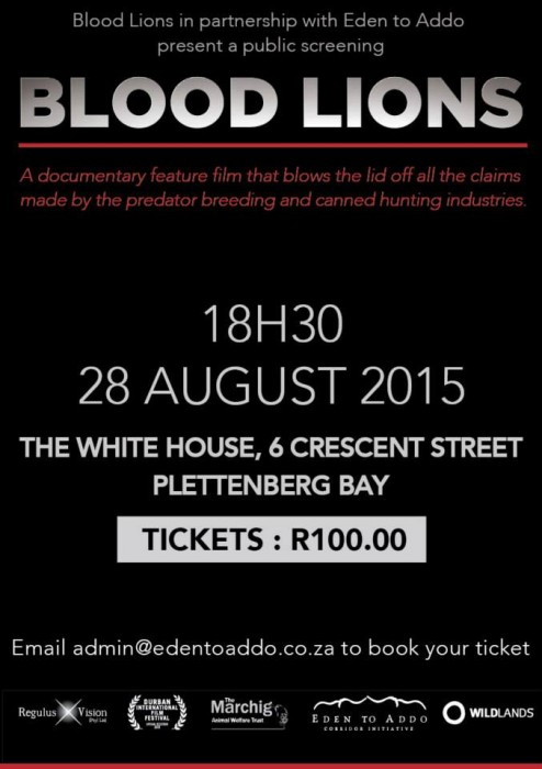 Blood Lions Movie  South Africa