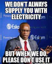 A joke which was published to Eskom's facebook page.