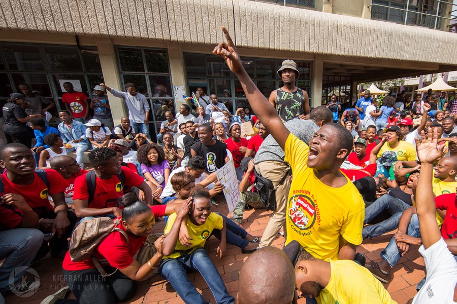 Students protest in Durban, #DurbanShutDown