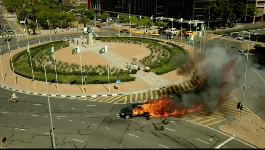 The big car blast near the end of the season takes place in Islamabad. See next picture of the real Islamabad.