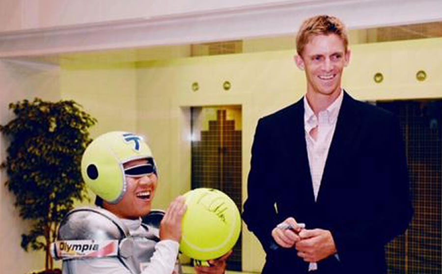 South African tennis player Kevin Anderson in Japan