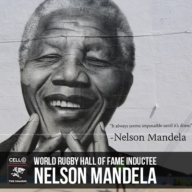 Nelson Mandela inducted into Rugby Hall of Fame