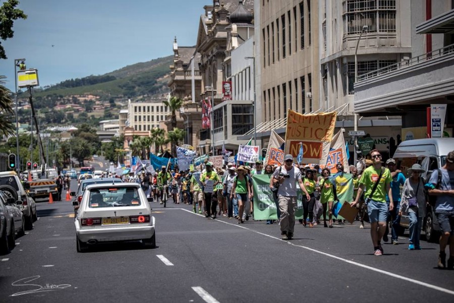 Marching in Cape Town