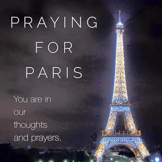 Praying for Paris from Singapore