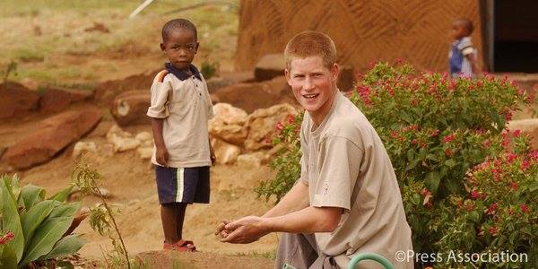 Prince Harry and child