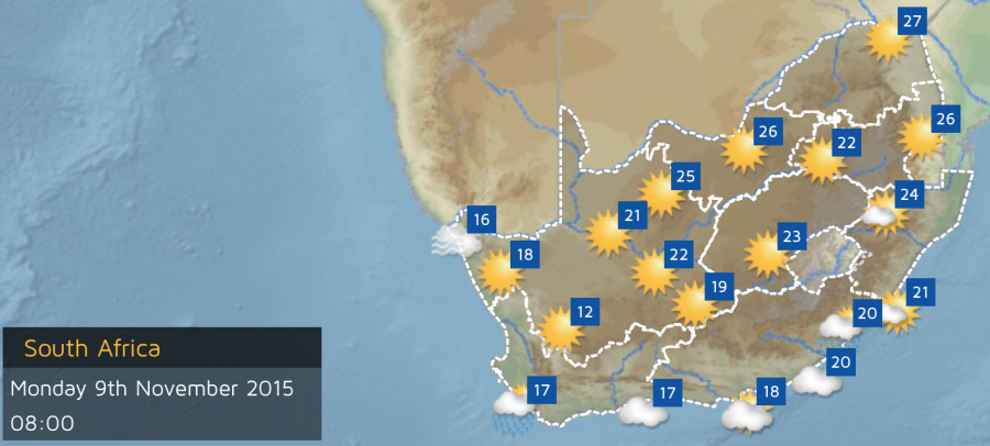 South African heatwave
