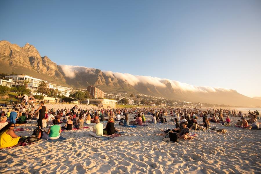 Yoga on the Beach in Cape Town