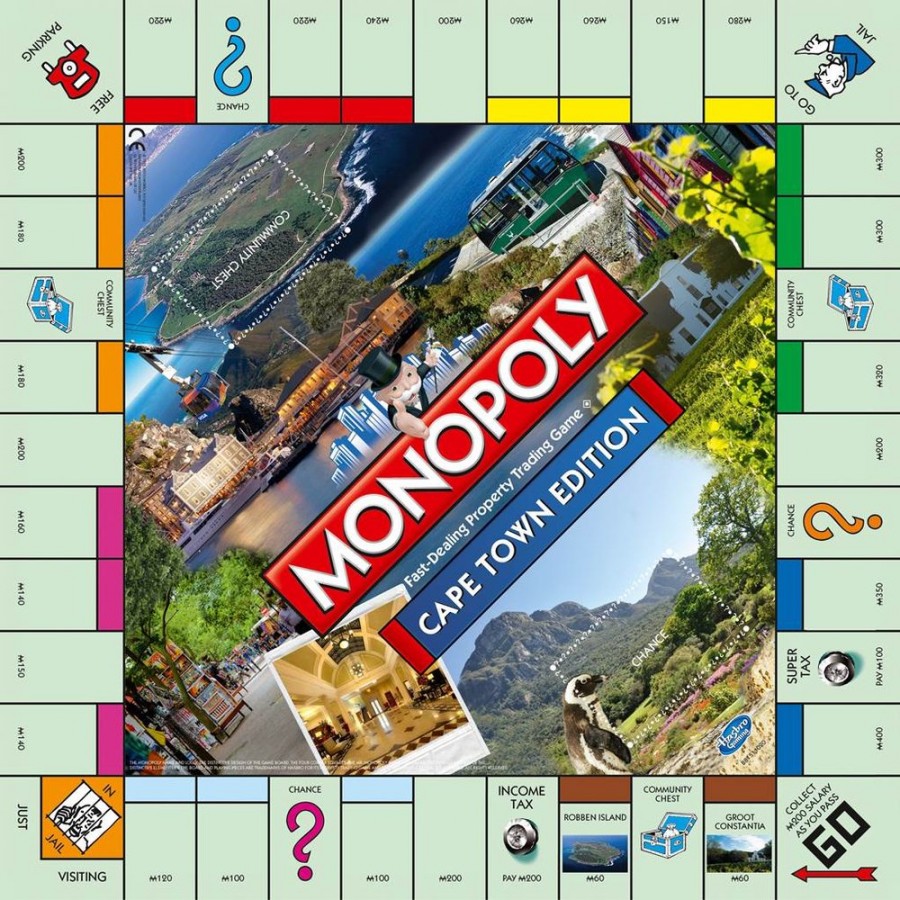 Cape Town monopoly board